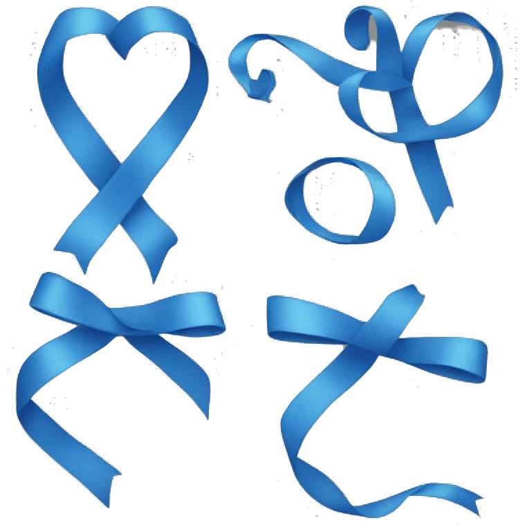 Blue ribbon emoji