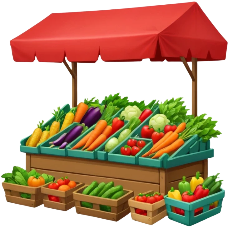 street market vegetable stall emoji emoji