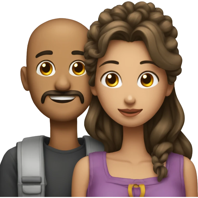 Corazon lleno de amor de un hombre y una mujer emoji