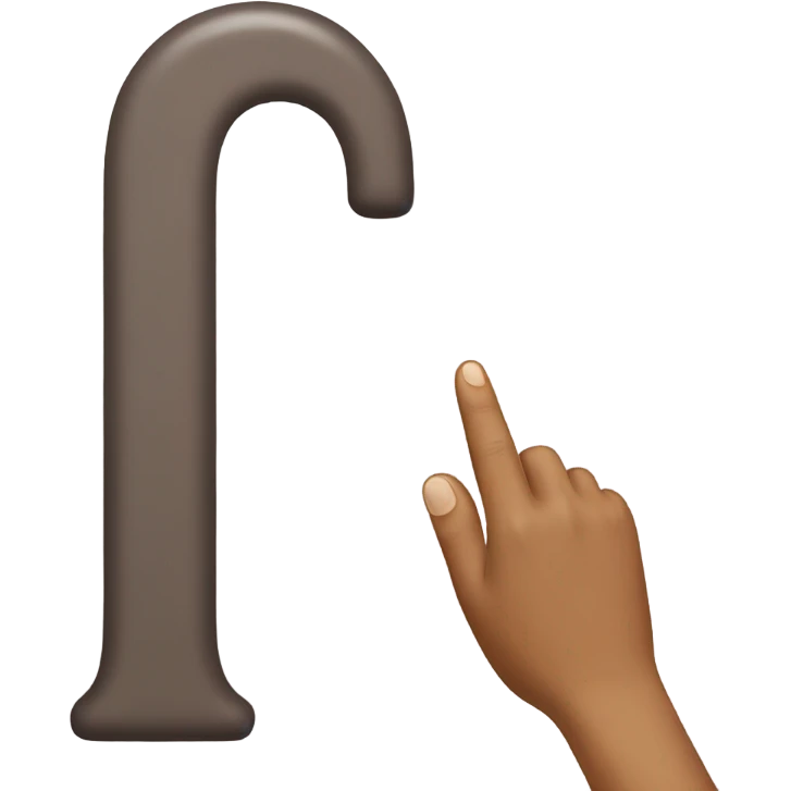 Somebody making the letter C with their hand emoji