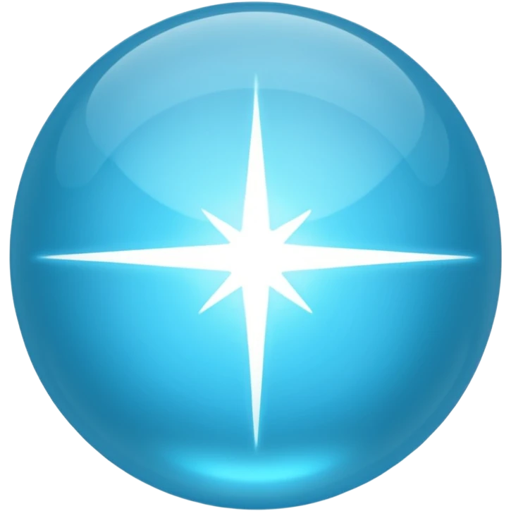 light blue energy sphere emoji