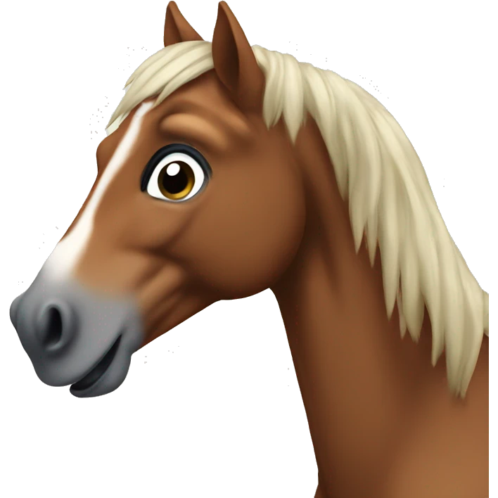 Talking horse emoji