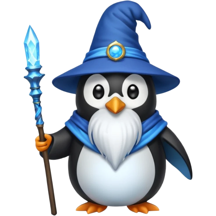 Penguin Wizard emoji
