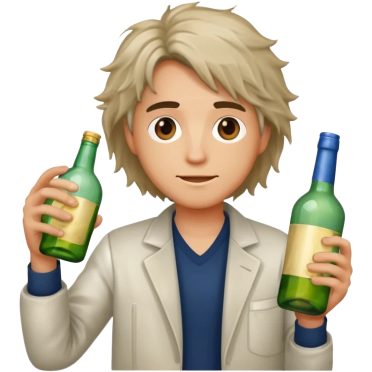 A person alcholic emoji