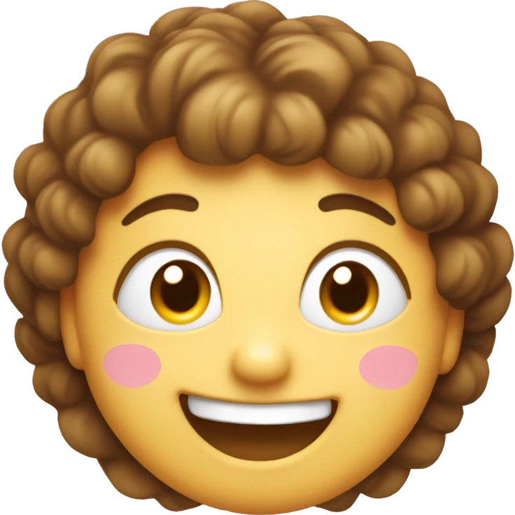 face with a big smile and heart eyes, indicating extreme happiness, excitement, and joy emoji