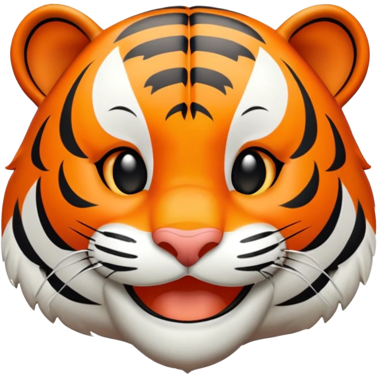 happy tiger face emoji