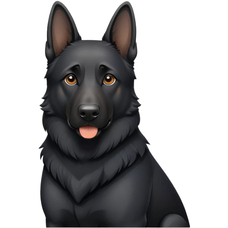 All black German Shepard  emoji