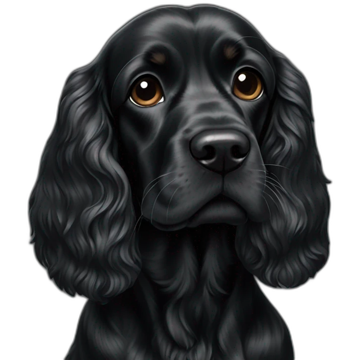 cocker Spaniel black emoji