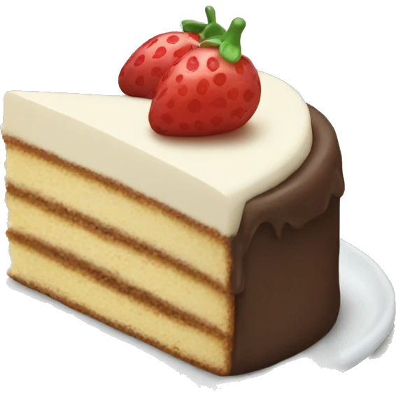 a piece of cake in hand emoji