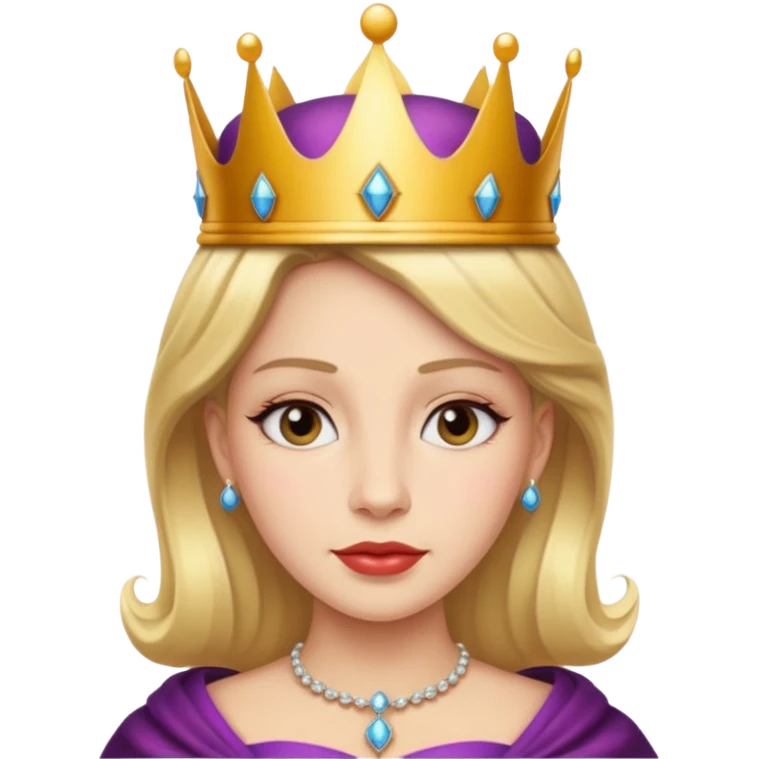 queen with crown emoji
