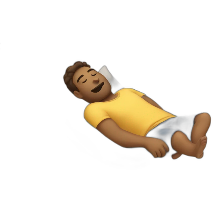 Man sleeping on a hammock emoji