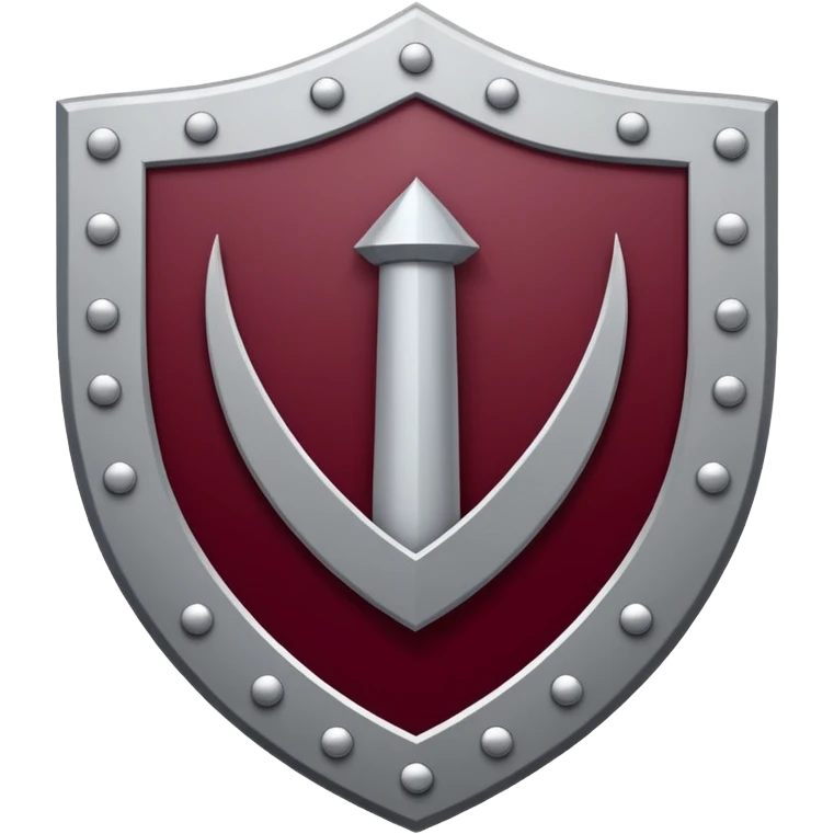 

"A modern shield-shaped logo divided into maroon and grey quarters, featuring three upward-pointing white pillars or beams with circular dots at the top, symbolizing strength, protection, and unity."
(Bangalore Trilife hospital logo)
 emoji