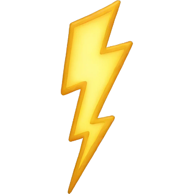 lightning bolt emoji