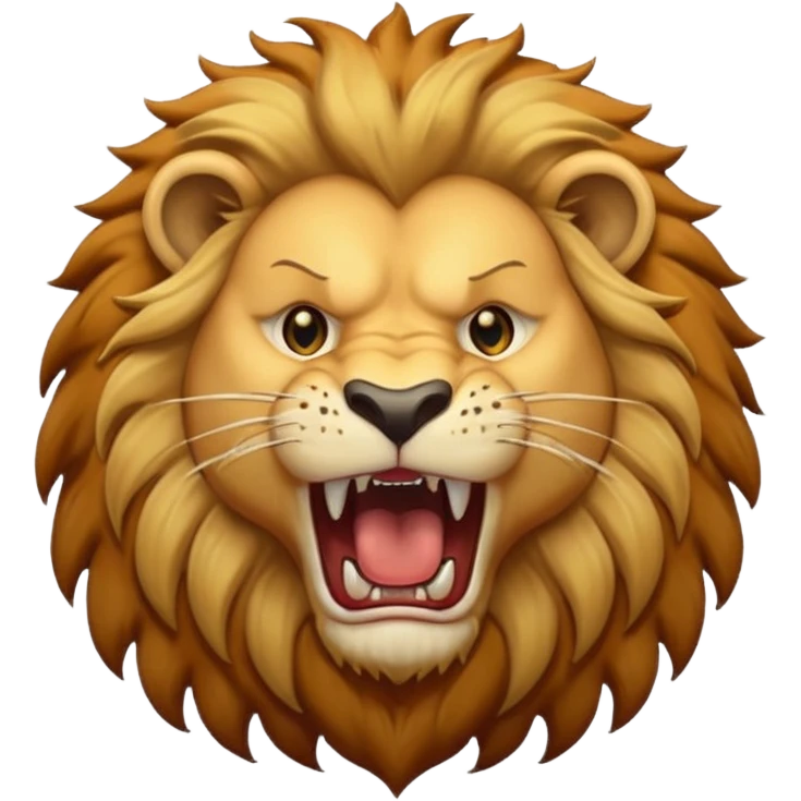 Aggressive full Lion emoji