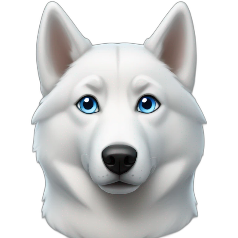 syberian husky blue eyes emoji