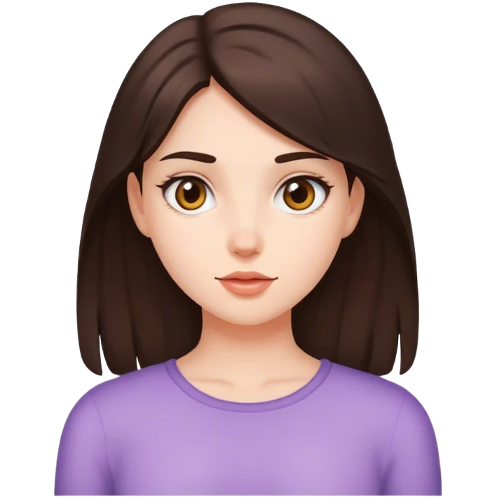 brunette girl emoji