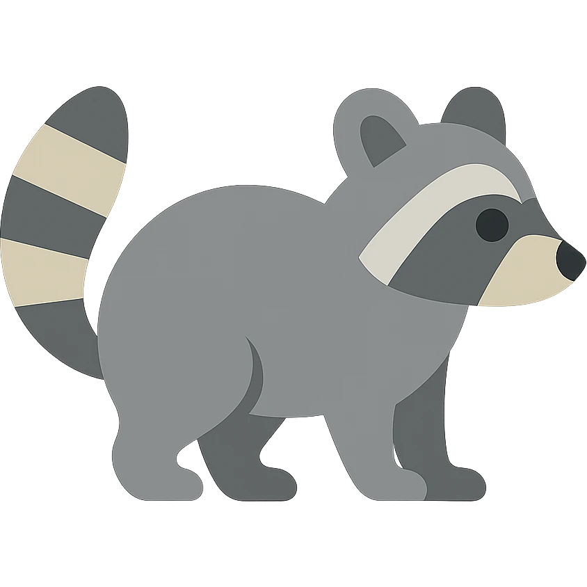 Raccoon emoji