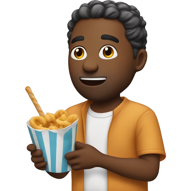 Pops eating a snack emoji