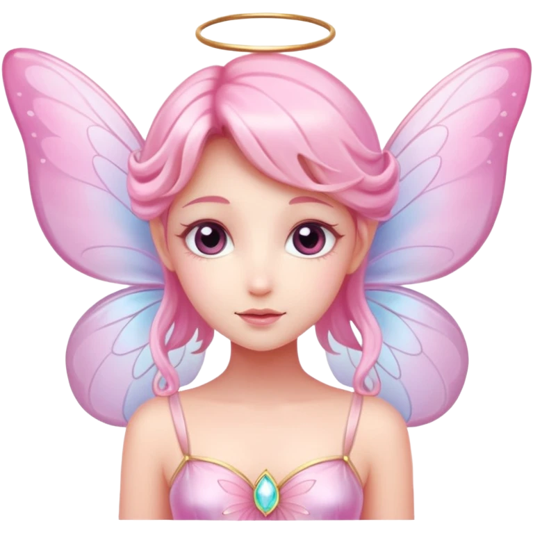Pink etheral fairy emoji