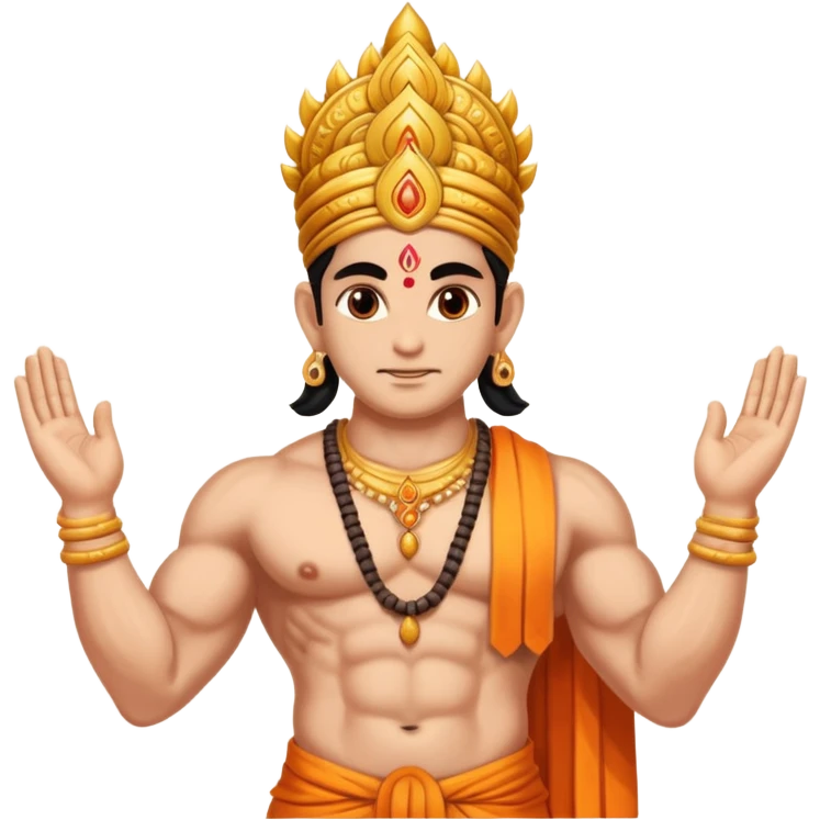hindu god begins of maing miraclous karma making of humans emoji