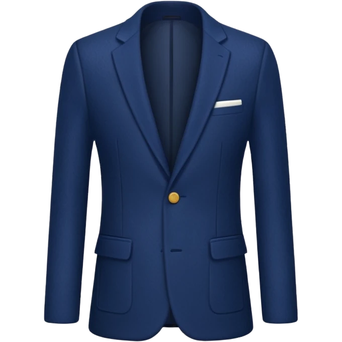 plain isolated dark blue blazer emoji