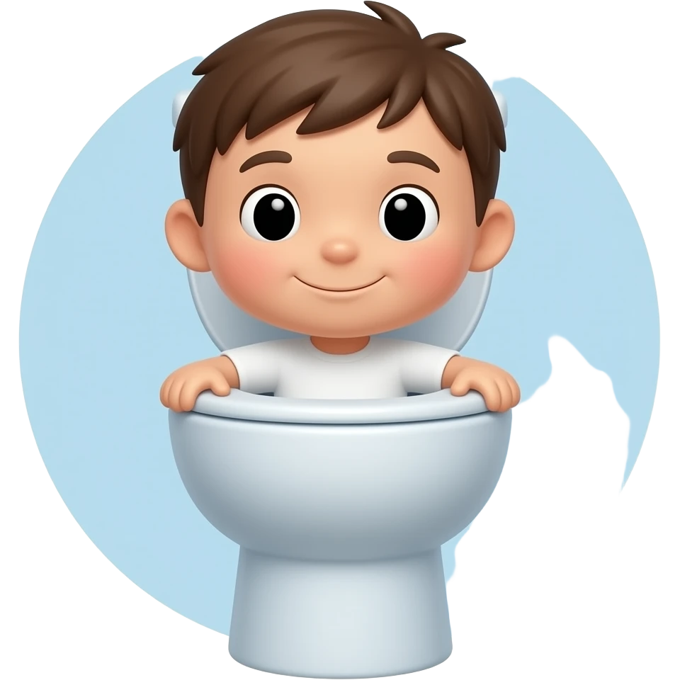 a toilet cartoon version for a child emoji