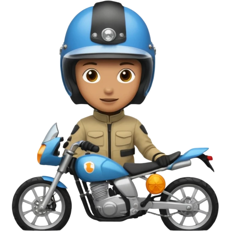 A person riding a surron emoji