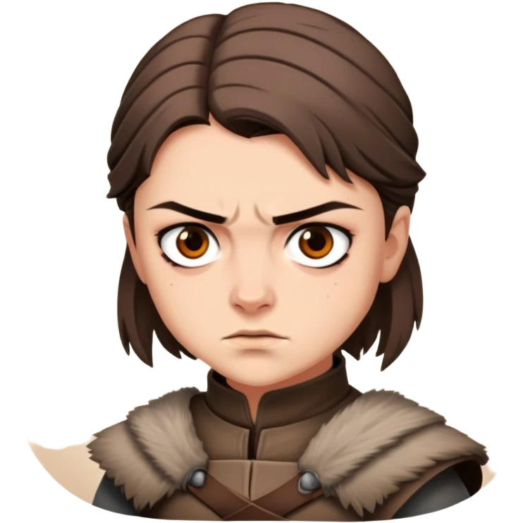 Arya of the game of throne emoji