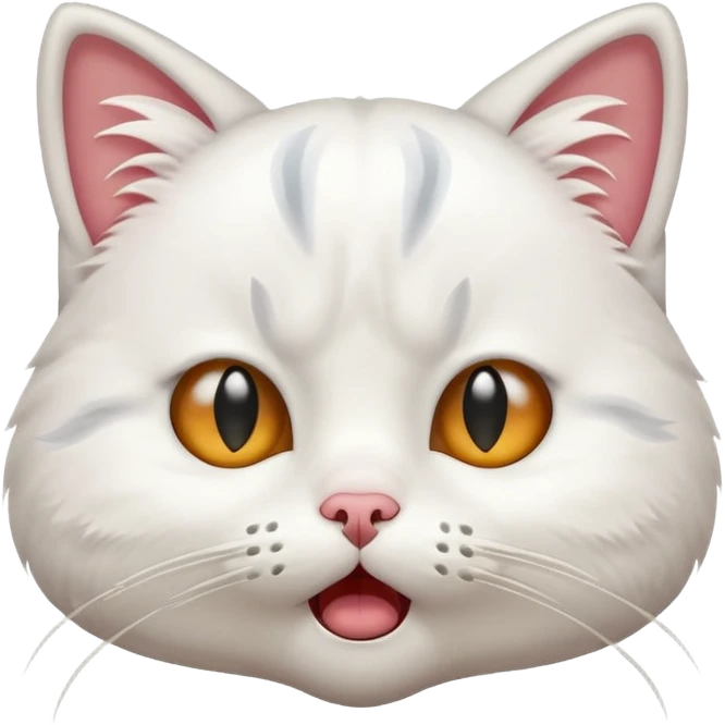 Shocked cat face with crying eyes  emoji