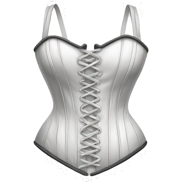 white corset emoji