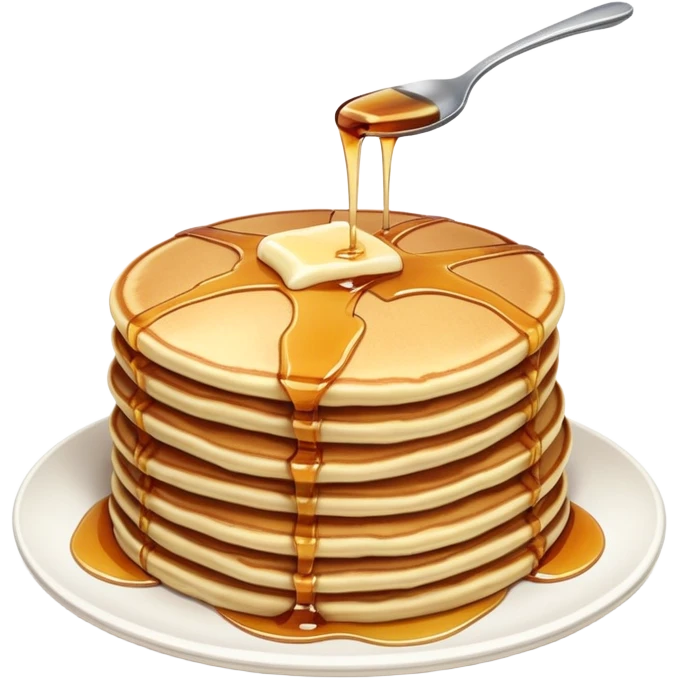 Maple syrup pancakes  emoji