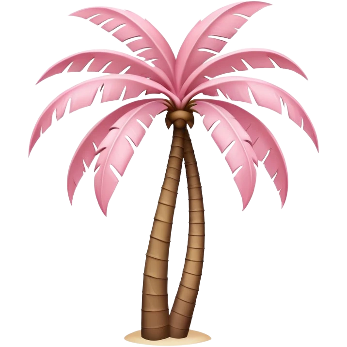 pastel pink round palm tree emoji