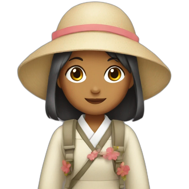 girl traveling in japan emoji