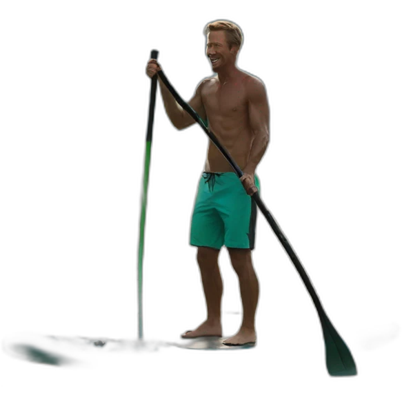 man on stand up paddle surf emoji