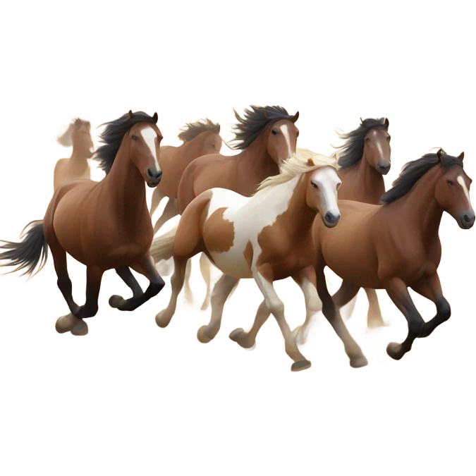 Wild horses emoji