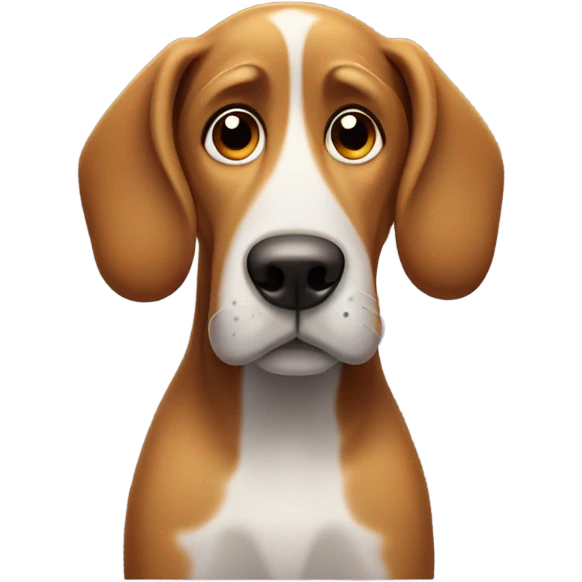 Sad dog emoji