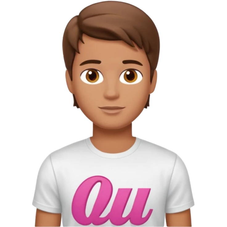 barbie merliah summers as a guy with brown har and brown eyes and tanned skin emoji