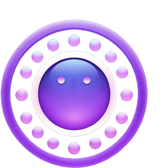 lunar cicles purple emoji