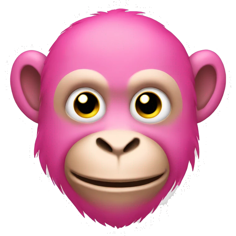 Pink monkey  emoji