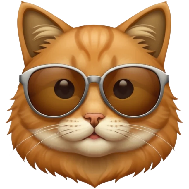 Cat wearing sunglasses emoji