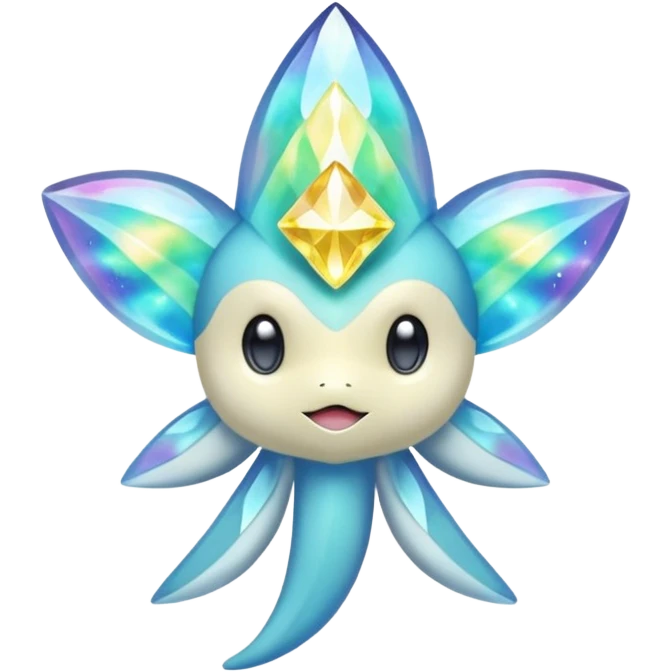 Elemental Aurorus-Jirachi-Auroras-Pokémon-Fakémon-creature emoji
