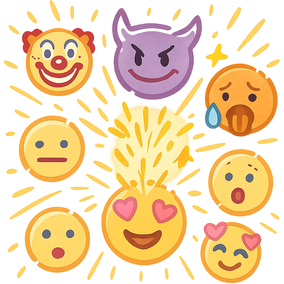 love exploding magic emoji