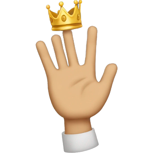 King Baldwin Raised Hand emoji