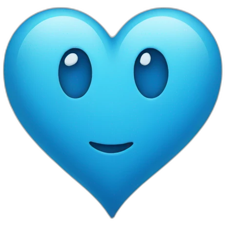 blue heart emoji