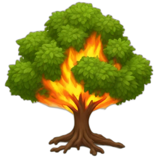 burning bush emoji
