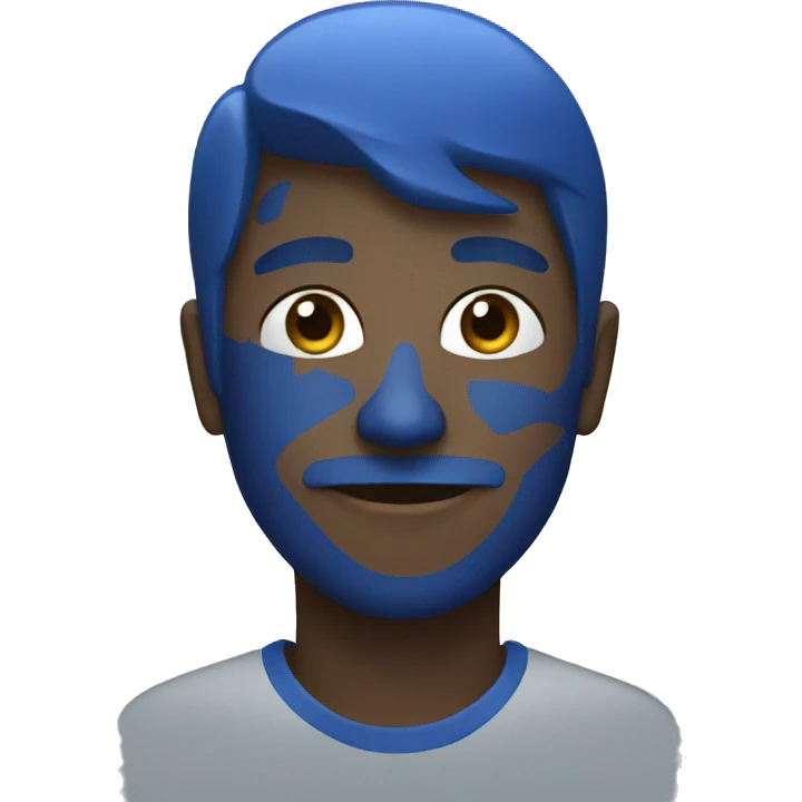 blue graphic emoji