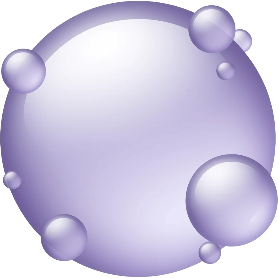 Bubbles small lilac emoji