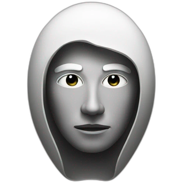 noir et blanc saturne emoji