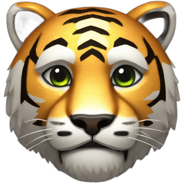 Minecraft glitter tiger head emoji