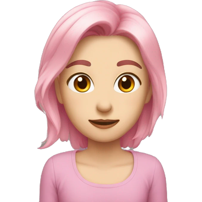 Розовый лебедь emoji